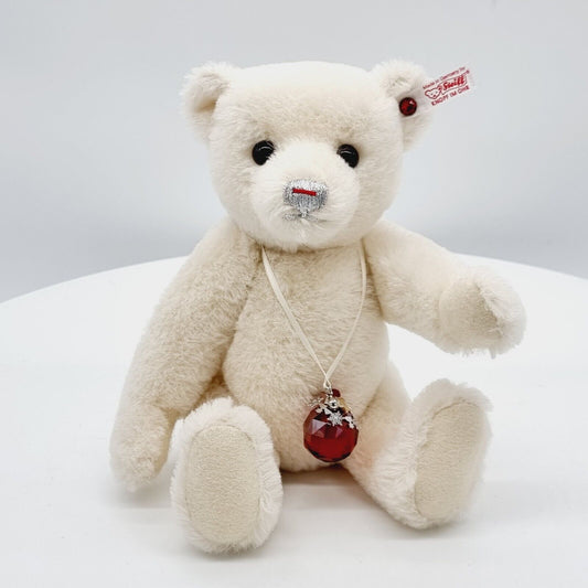 Nr. 19! Steiff 682650 Berry Teddybär Alpaca Swarovski weiß 30 cm