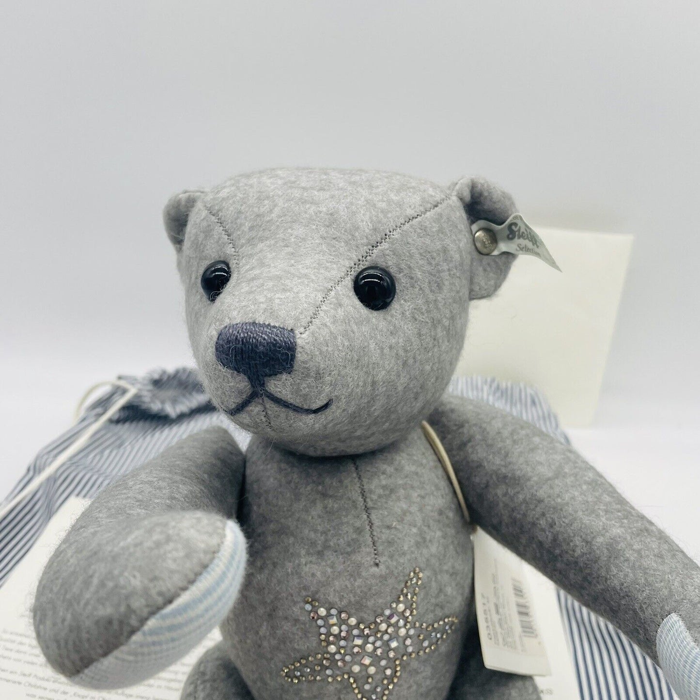 Steiff Selection Filzteddybär Seaside 035517 32cm grau limitiert aus 2012 Nr. 7