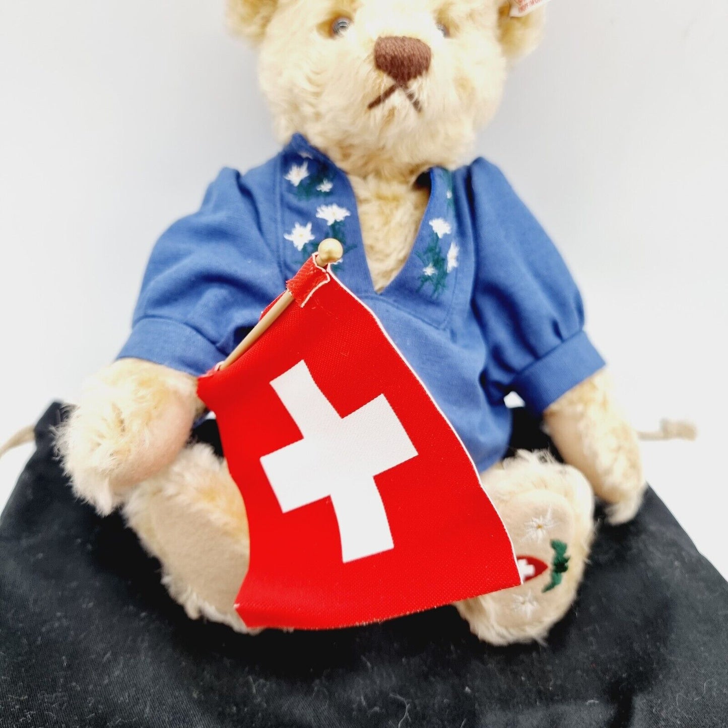 Steiff Teddybär Fahnenschwinger 661433 limitiert 1500 31cm Mohair