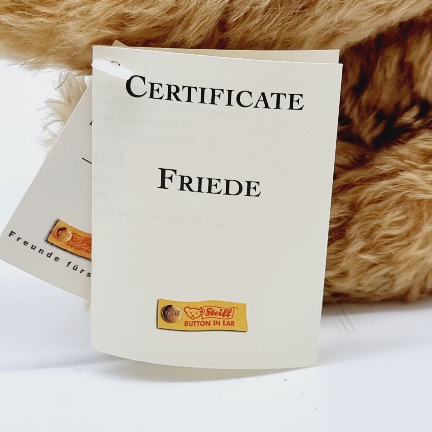 Steiff 665981 Teddybär Friede limitiert 3000 aus 1999 28 cm Mohair