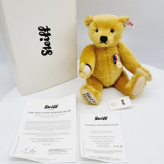 Steiff 663598 Teddybär Help for Heroes Bear Zeitlimitierung 30 cm Mohair