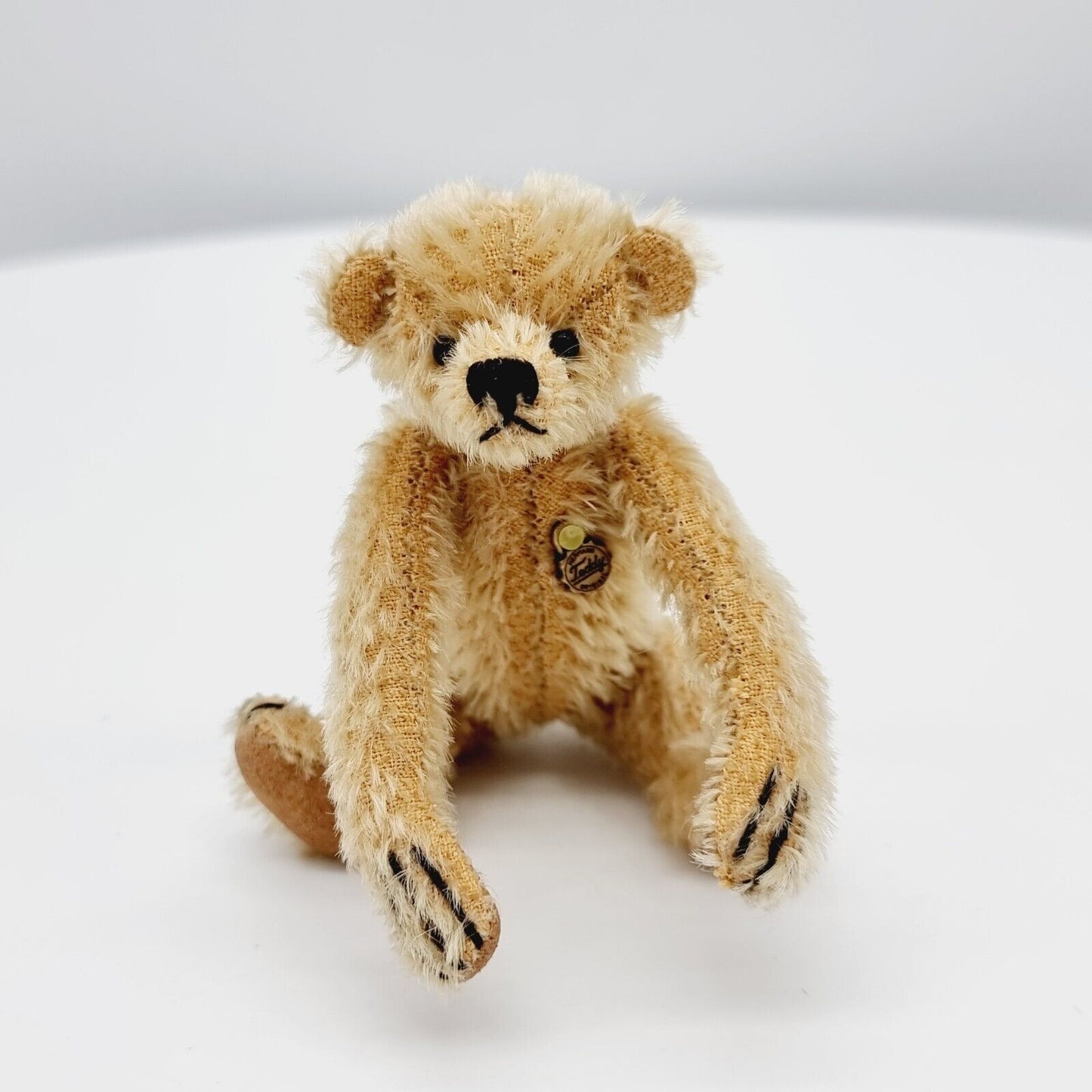 Hermann Teddybär Miniatur beige 11 cm Mohair