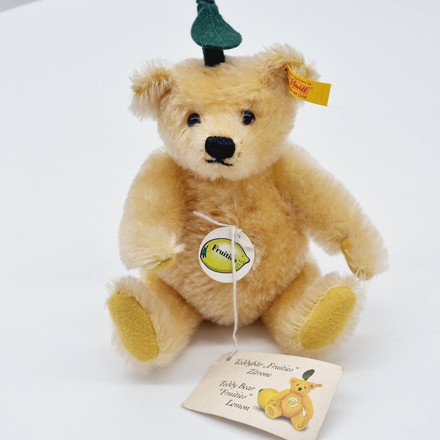 Steiff 028069 Fruities Teddybär Zitrone 17 cm Früchtchen Lemon mit Etikett