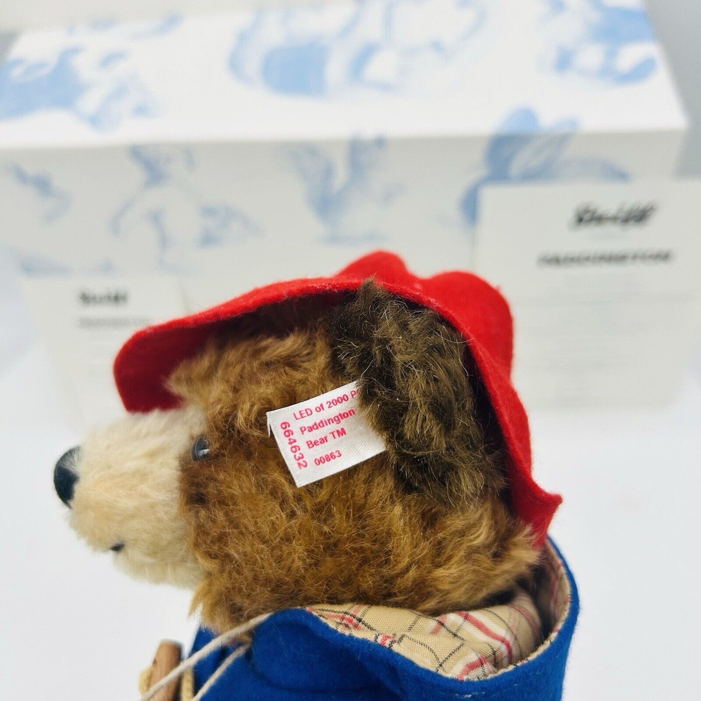 Steiff 664632 Paddington Bär limitiert 2000 28 cm Mohair