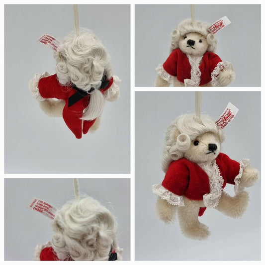 Steiff Teddybär Mozart Ornament 656392 9 cm Knopf Fahne limitiert auf 2006 Stk.