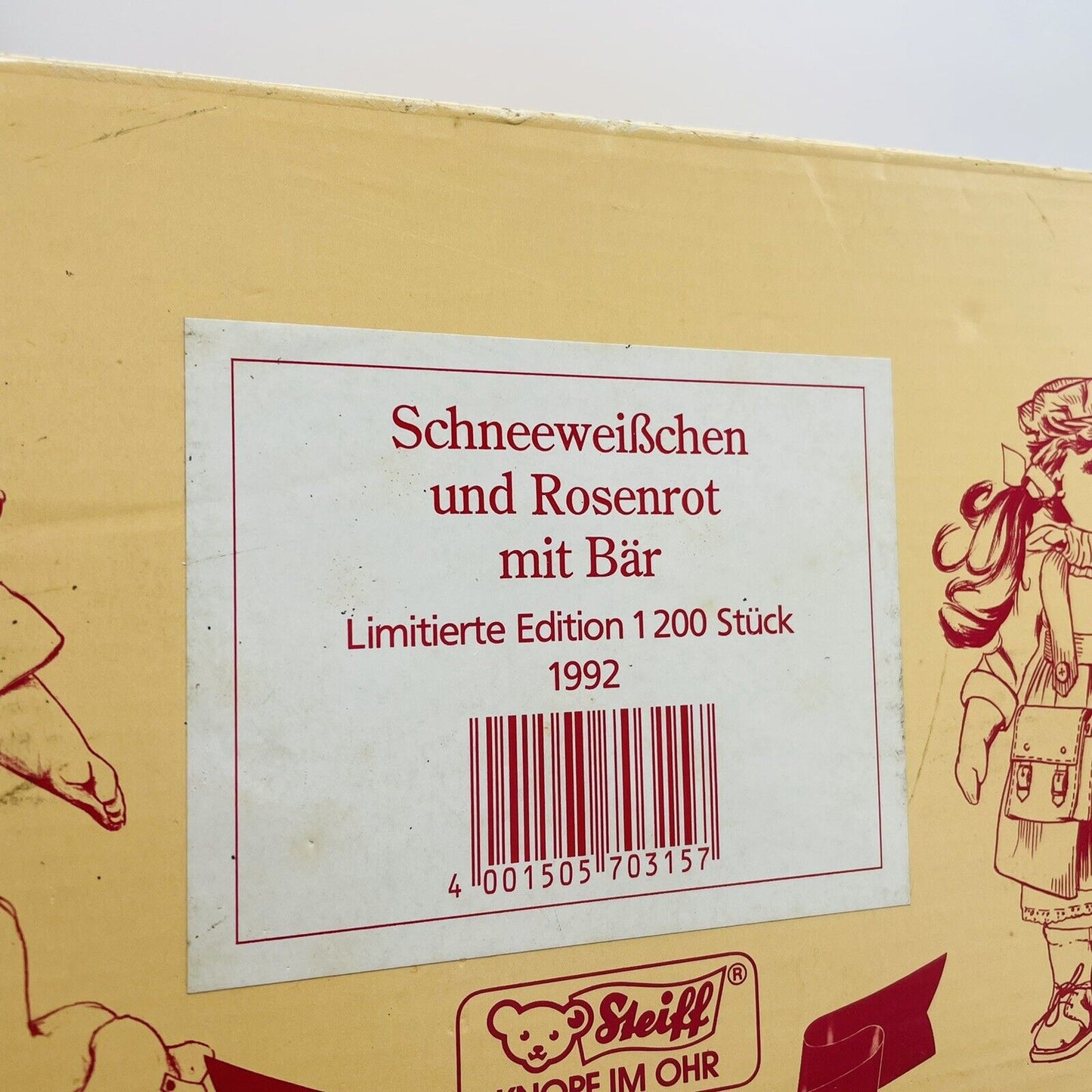 Steiff Puppenset Schneeweißchen und Rosenrot mit Bären 703157 limitiert 1200