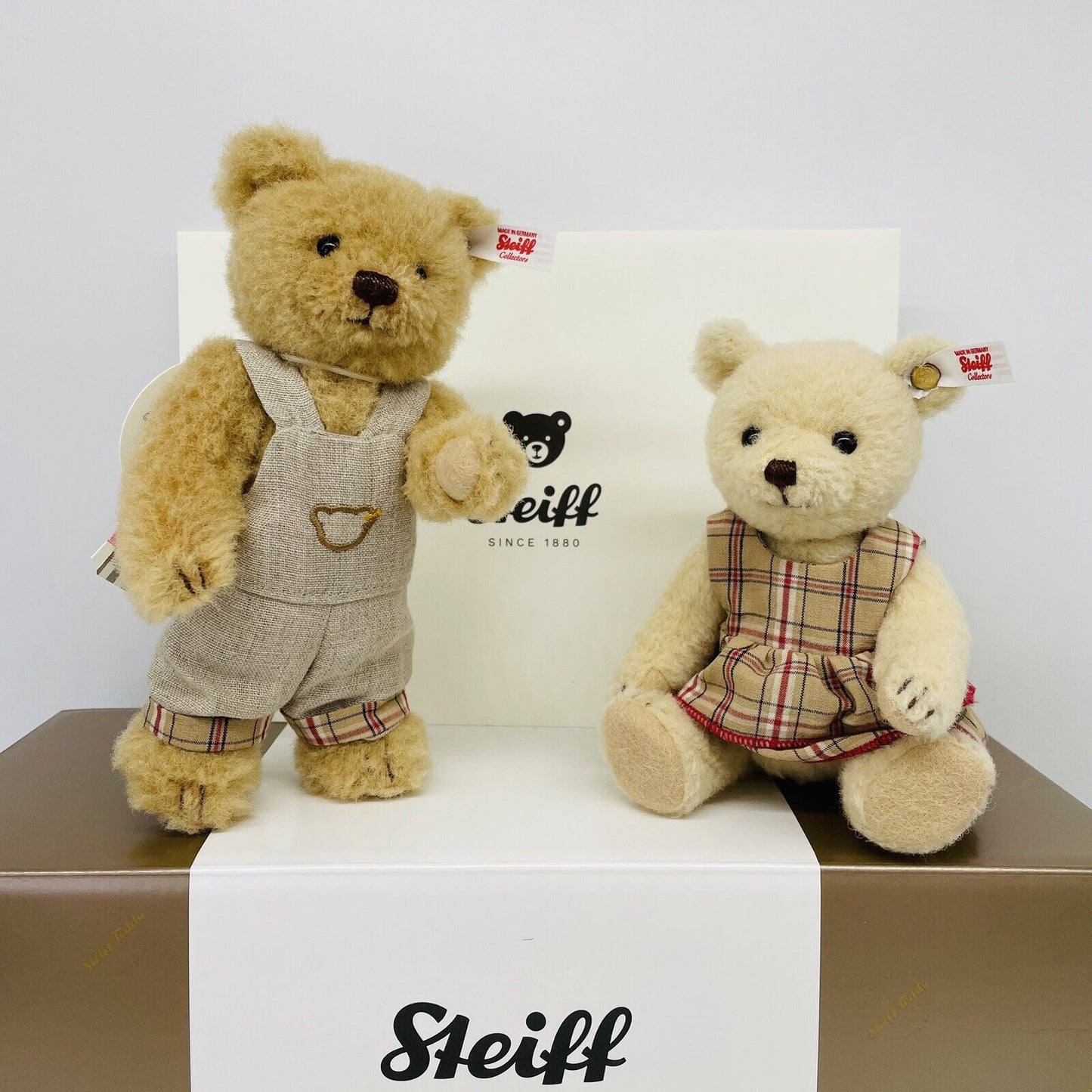 Steiff Teddybären Ben und Mila 007170 Geschwister Set 2022 16 cm