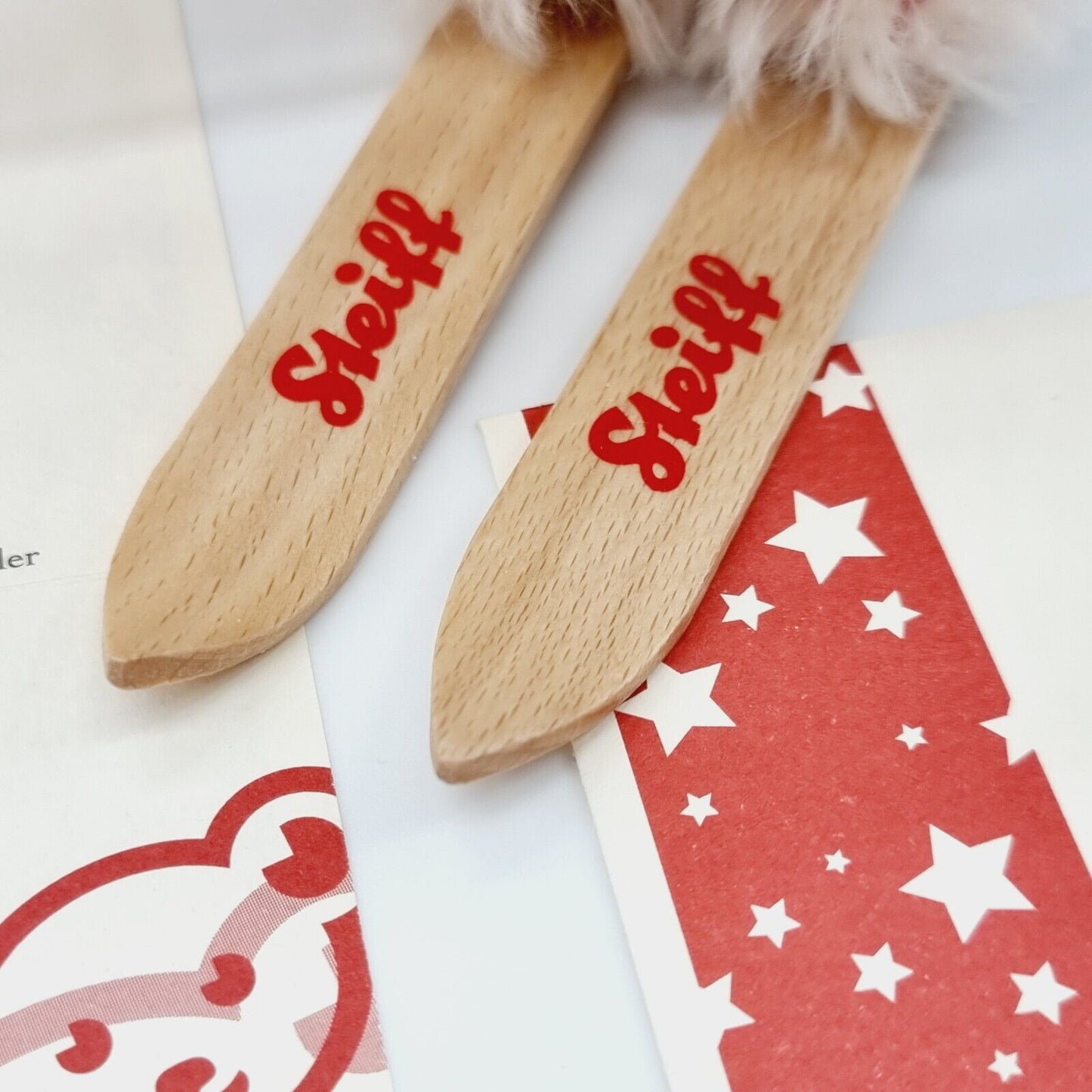 Steiff 037696 Teddybär Skifahrer weiß 18 cm limitiert 1500 Jahr 2004