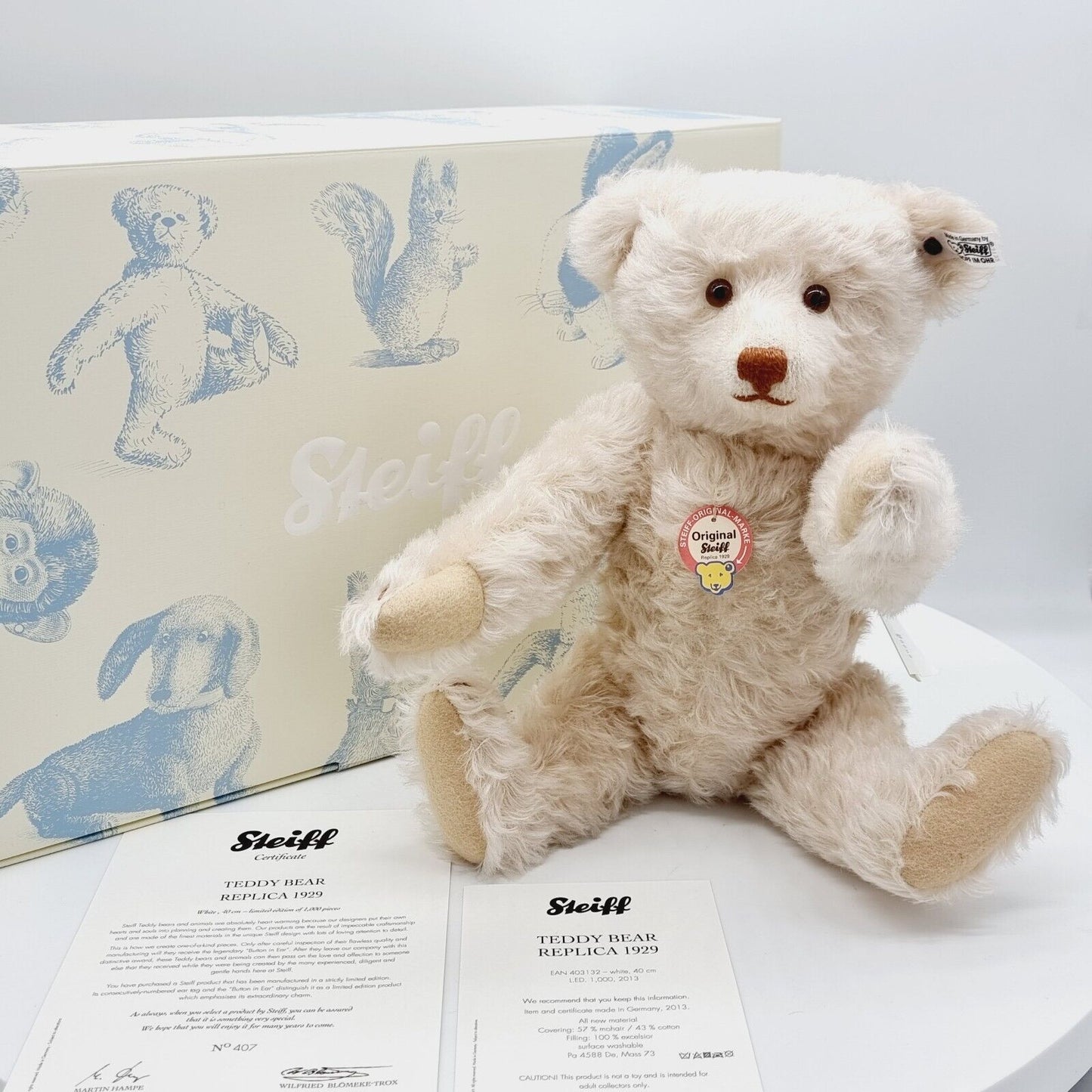 Steiff 403312 Teddybär 1929 Replica limitiert 1000 aus 2014 40 cm
