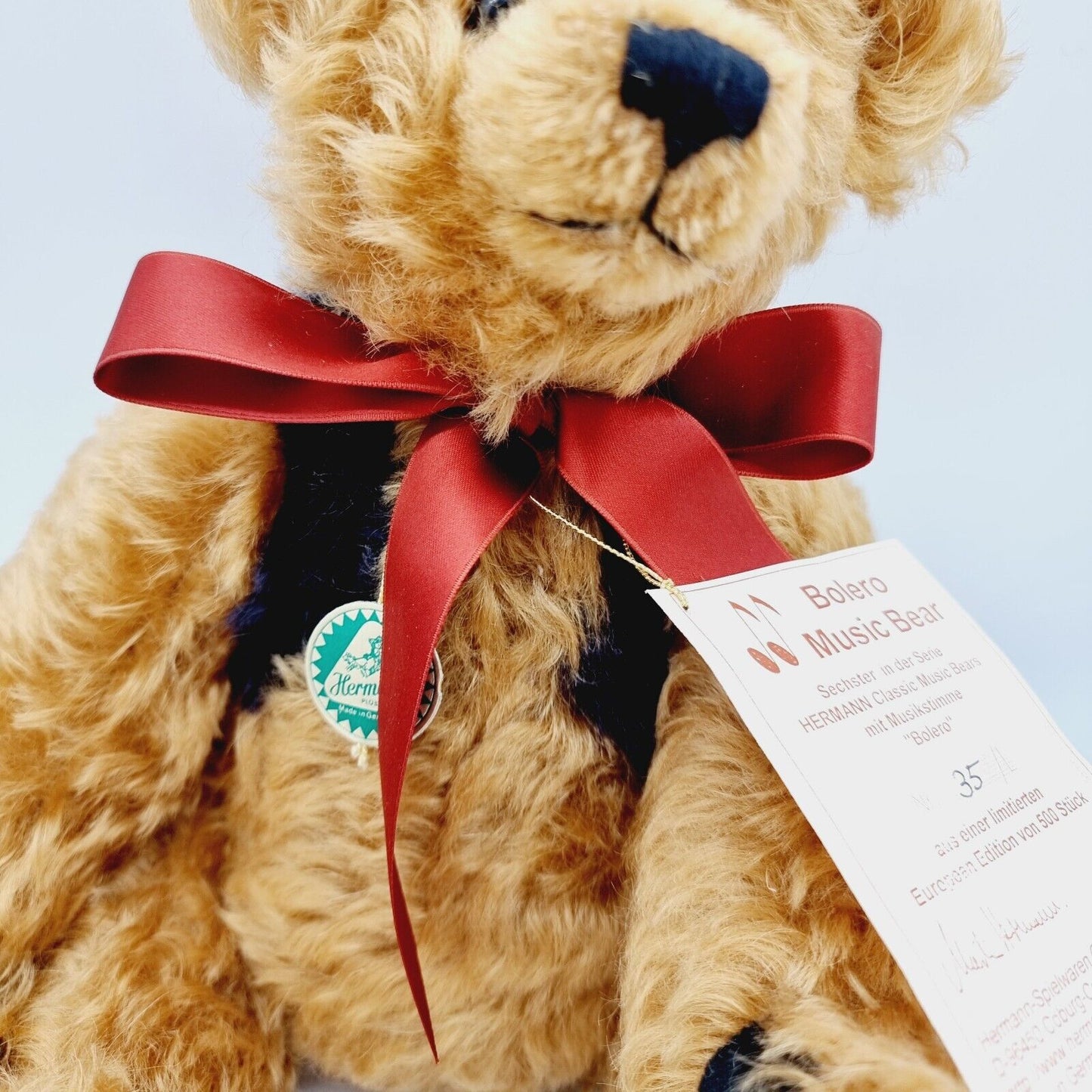 Hermann Coburg Teddybär Bolero Music Bear limitierte Auflage Klassische Musik