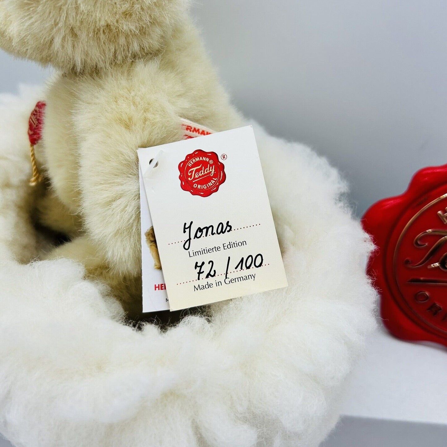 Hermann Teddy 170679 Teddybär Jonas limitiert 100 aus 2023 20 cm Webpelz