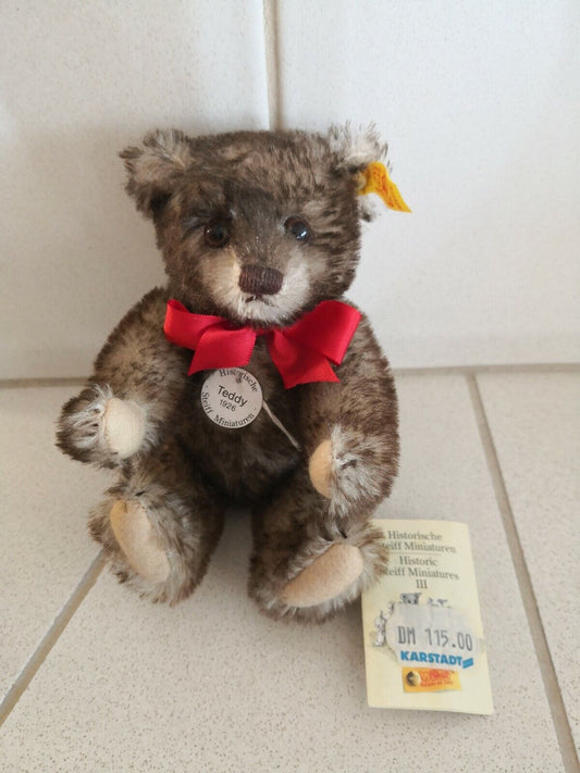 Steiff Tier 029271 Historische Miniaturen 1926 Replika Teddy 17 cm. Top Zustand