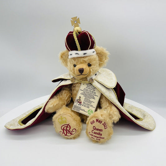 Hermann Coburg Teddybär Queen Camilla Coronation Bear limitiert 500 aus 2023