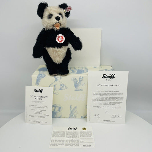 Steiff Panda 75th Anniversary 035005 limitiert 1938 aus 2013 25cm Mohair