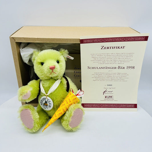 Steiff 420139 Teddybär Schulanfänger limitiert aus 1998 30 cm Mohair