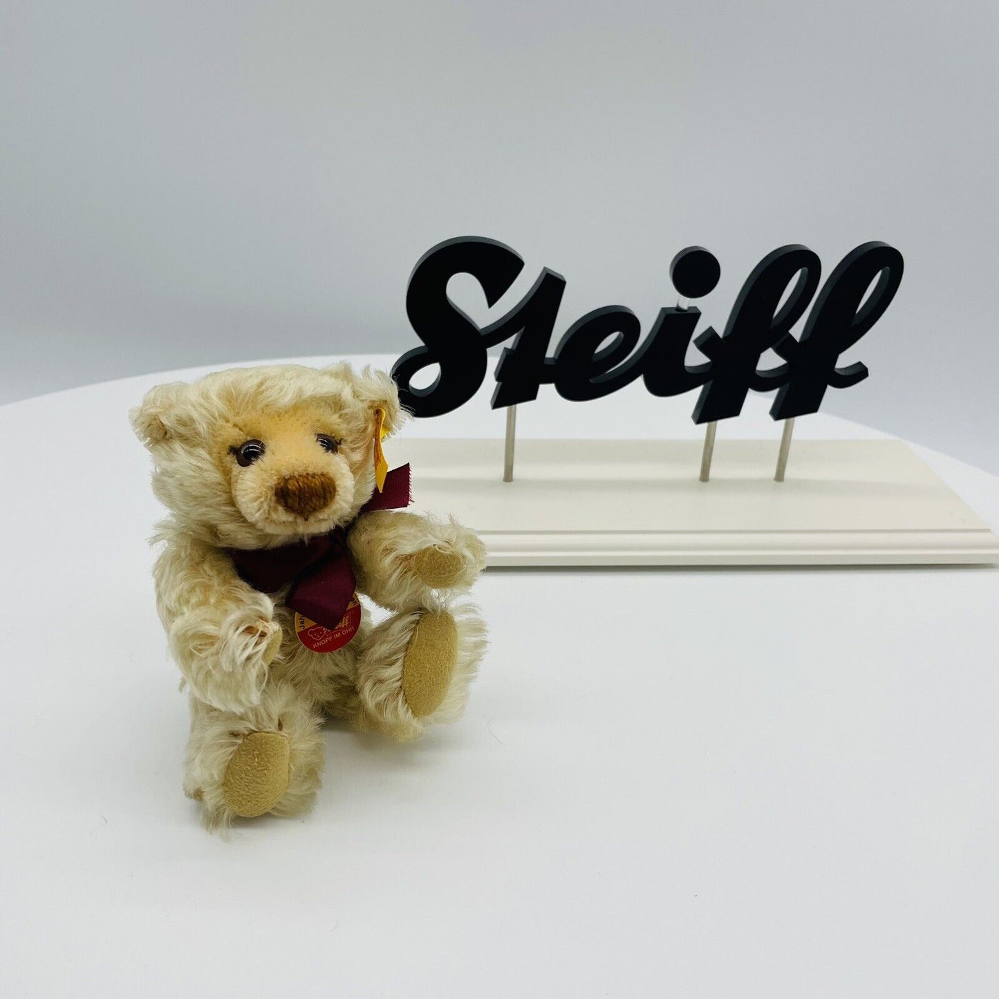 Steiff Jahrzehnte Teddybär Millennium 1999 029134 10cm Mohair