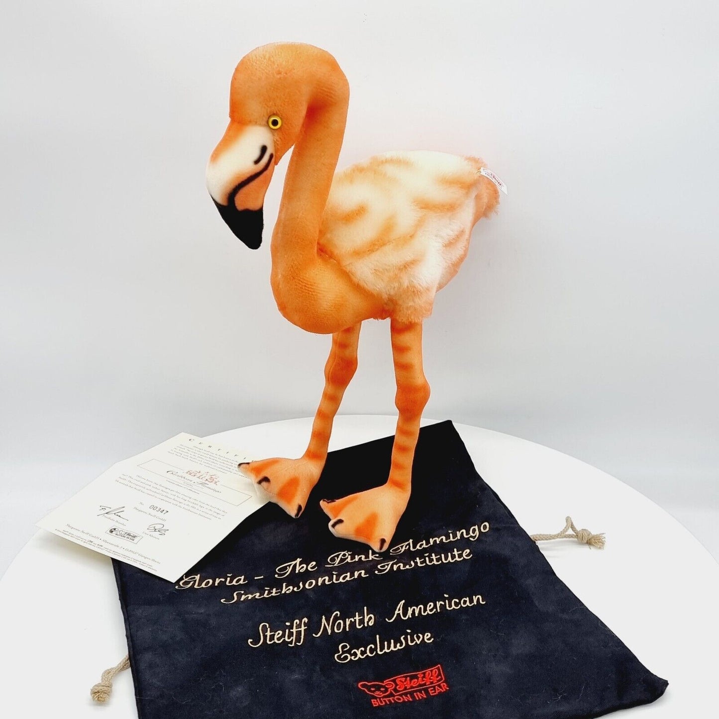 Steiff 667626 Gloria The Pink Flamingo für das Smithsonian Institute 43 cm