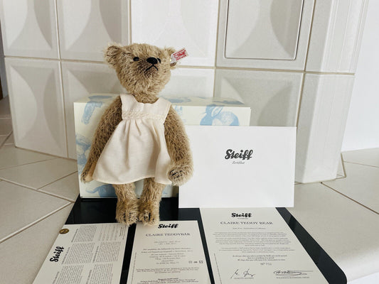 Rarität - Steiff Claire Teddybär EAN 036712 limitiert 1500 30 cm Zertifikat OVP