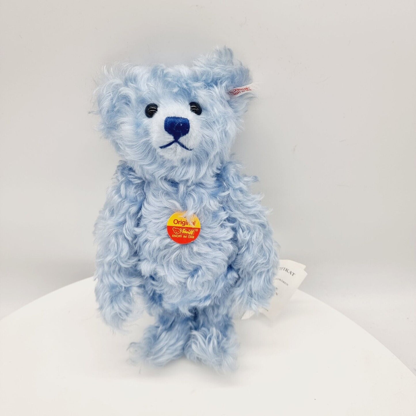 Steiff 670725 Teddybär Wasser Mohair hellblau 32 cm limitiert 2000 Jahr 2001