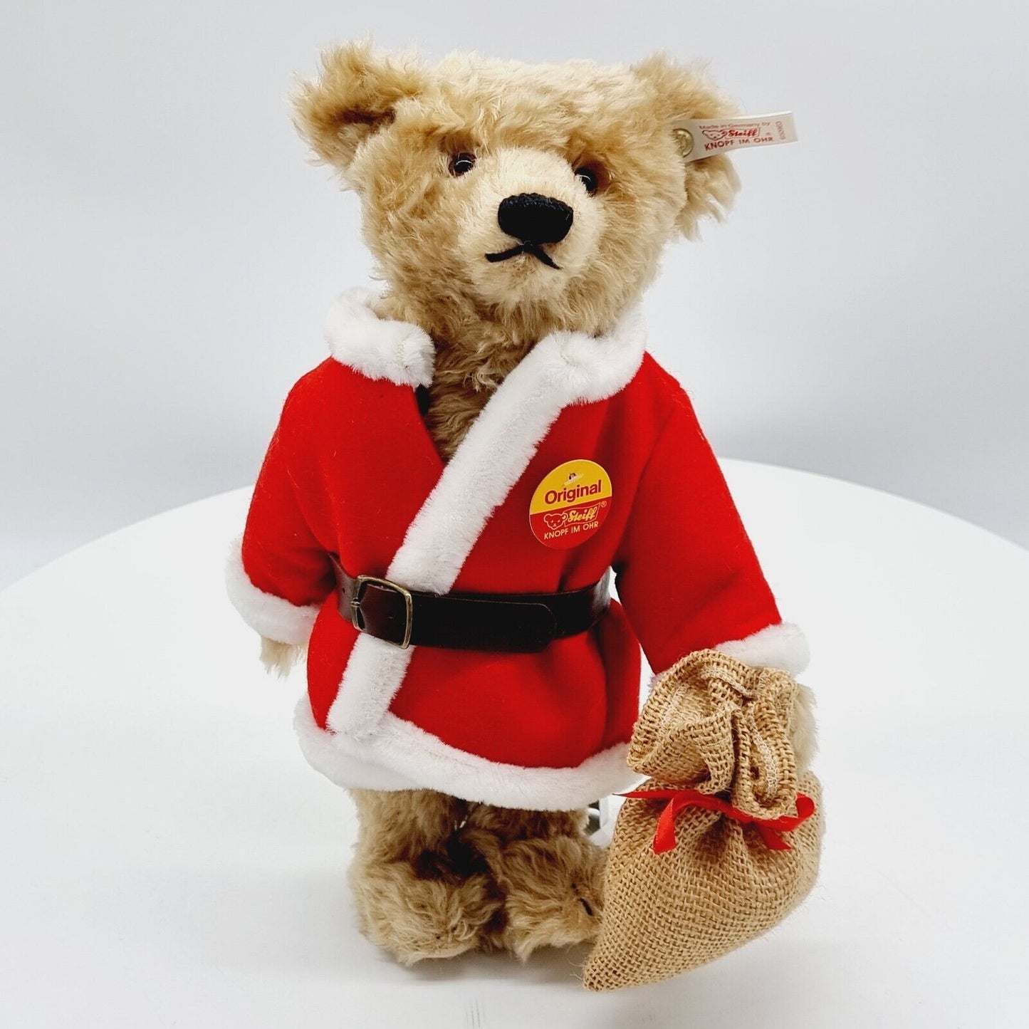 Steiff 650963 Teddybär Nikolaus Weihnachtsbär 32 cm Mohair