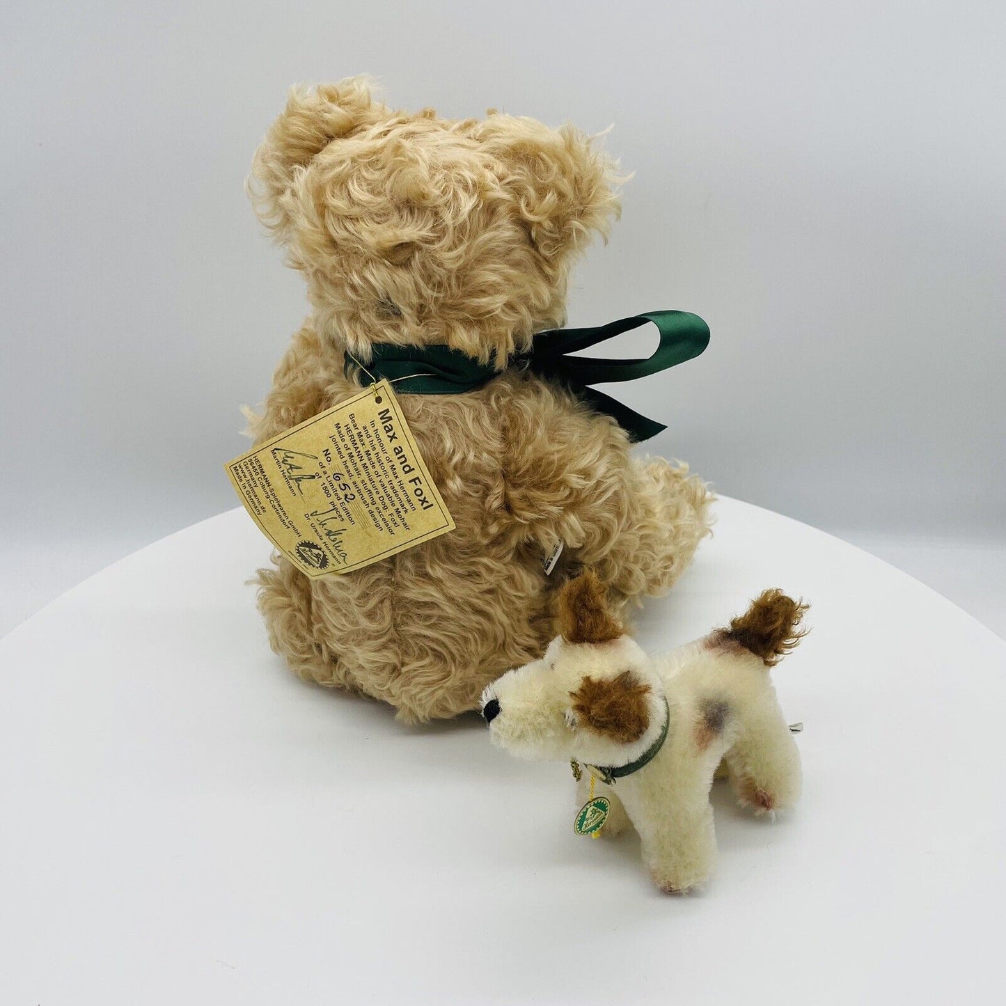 Hermann Coburg Teddybär Max and Foxl limitiert 1500 Mohair