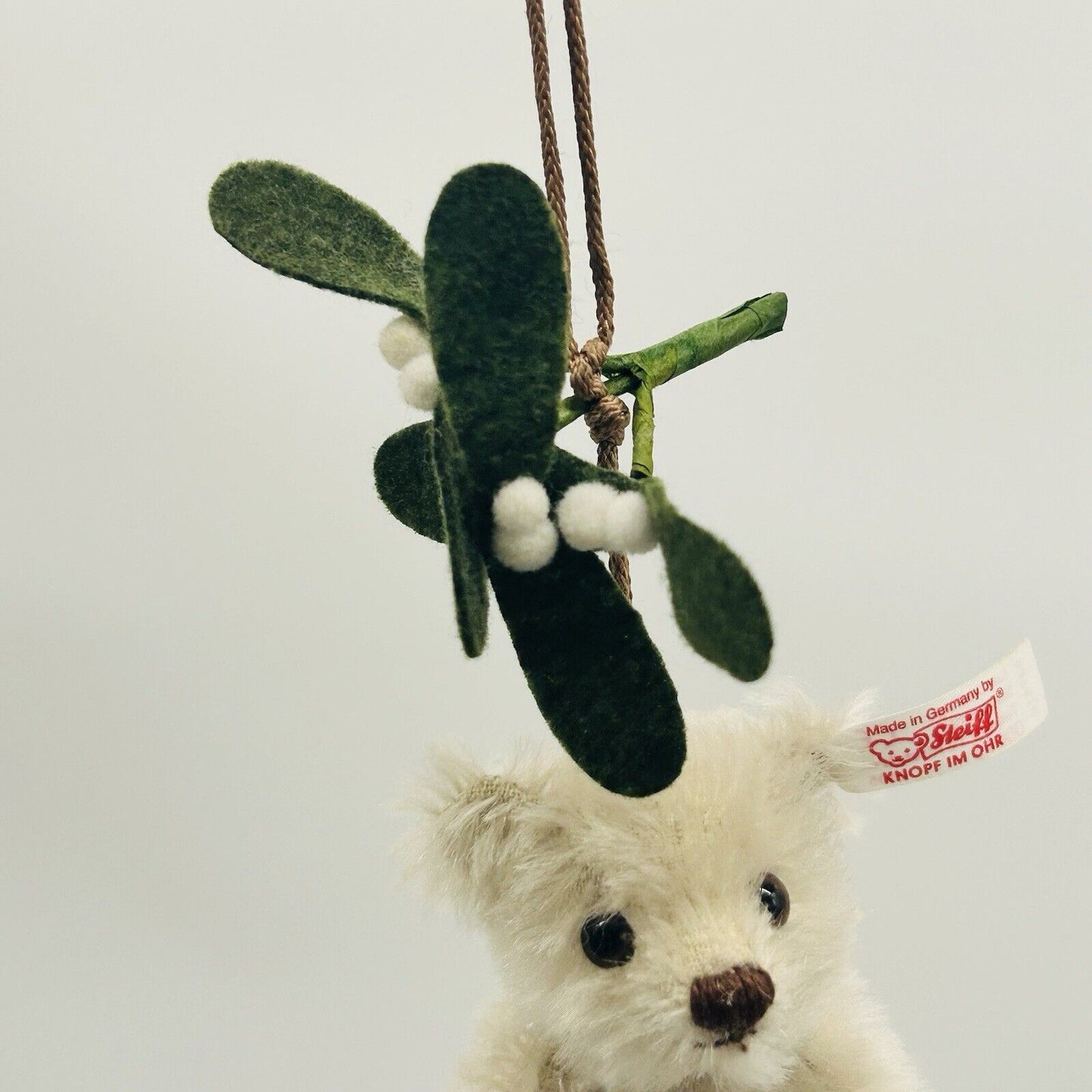 Steiff 037610 Teddybär Ornament mit Mistelzweig 10 cm limitiert 5000 10 cm