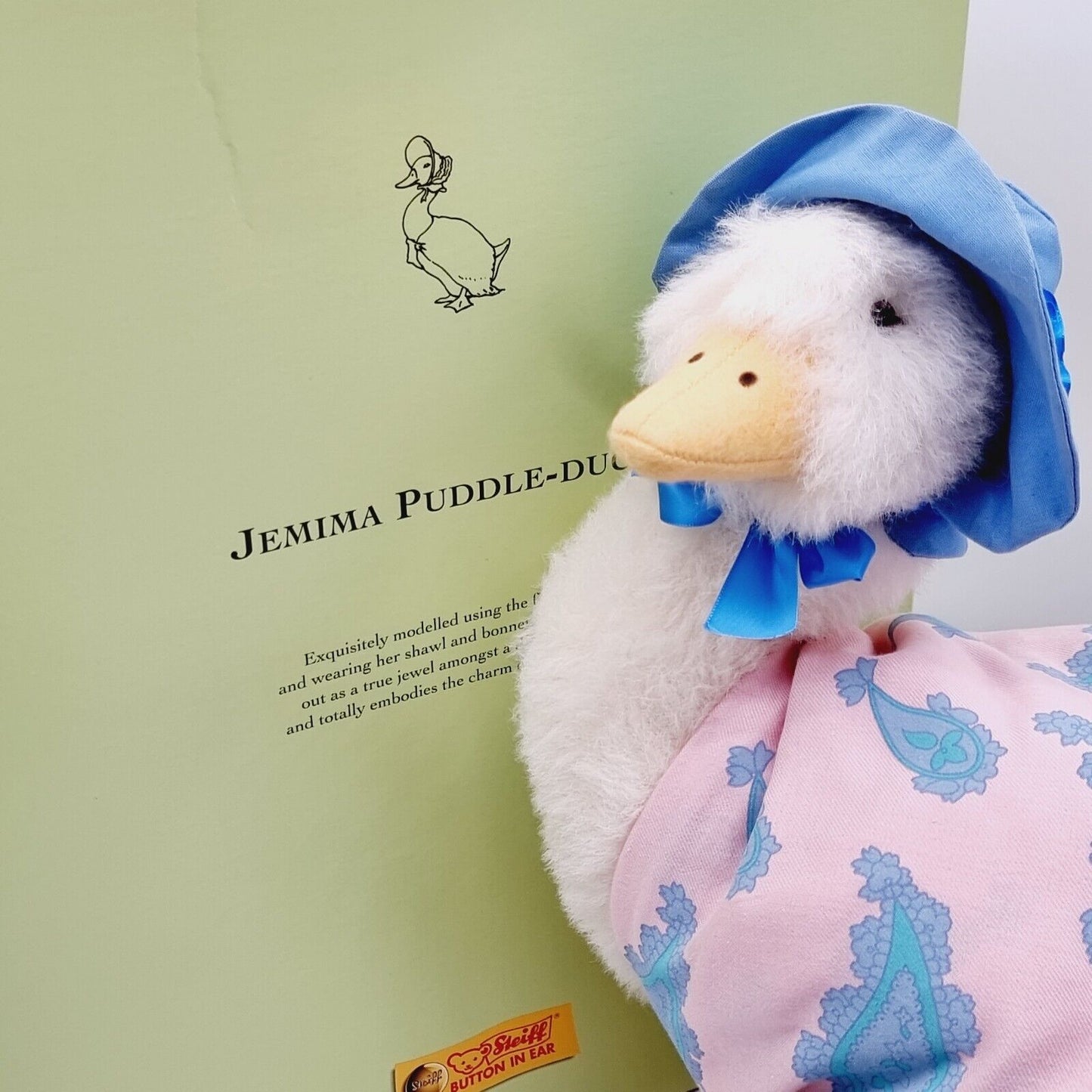 Steiff 653445 Beatrix Potter Jemima Puddle Duck limitiert 1500 38 cm