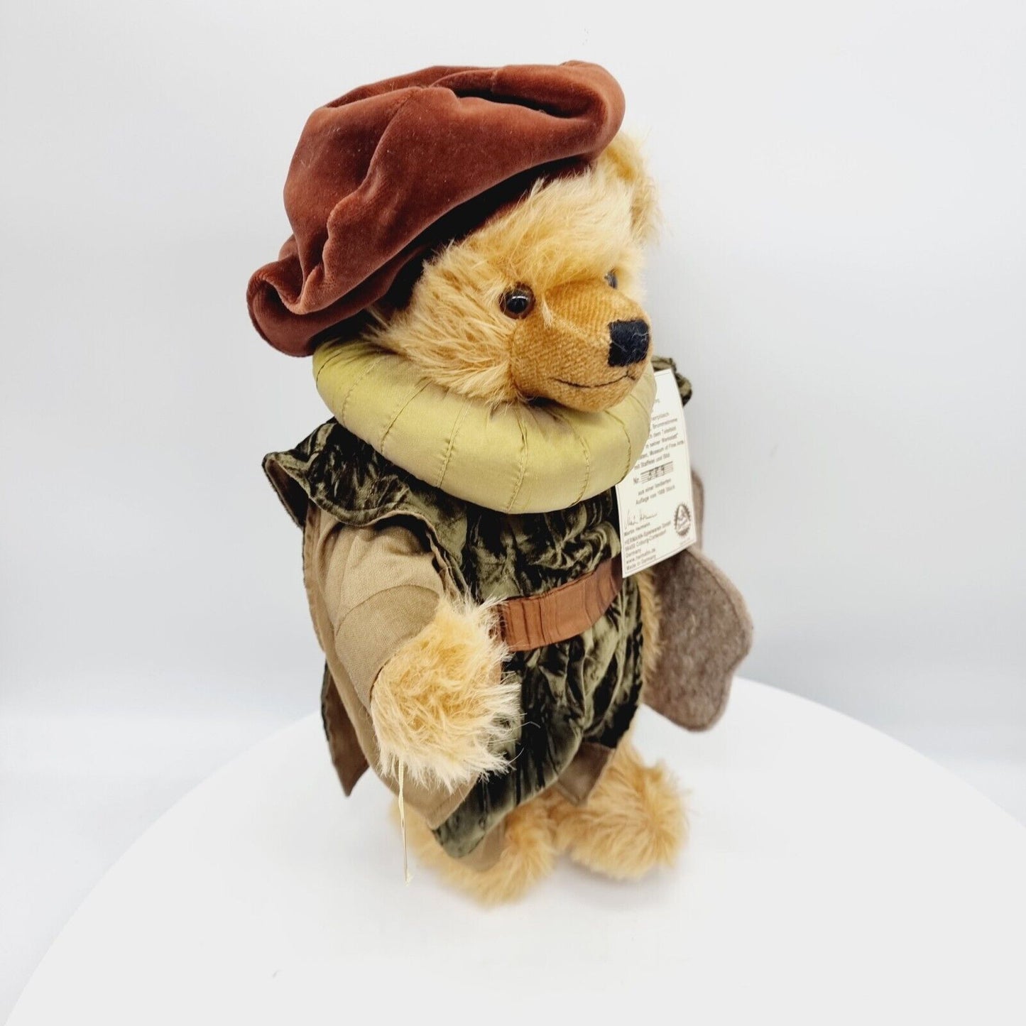 Hermann Rembrandt Teddybär mit Staffelei 39 cm limitiert Mohair 400. Geburtstag