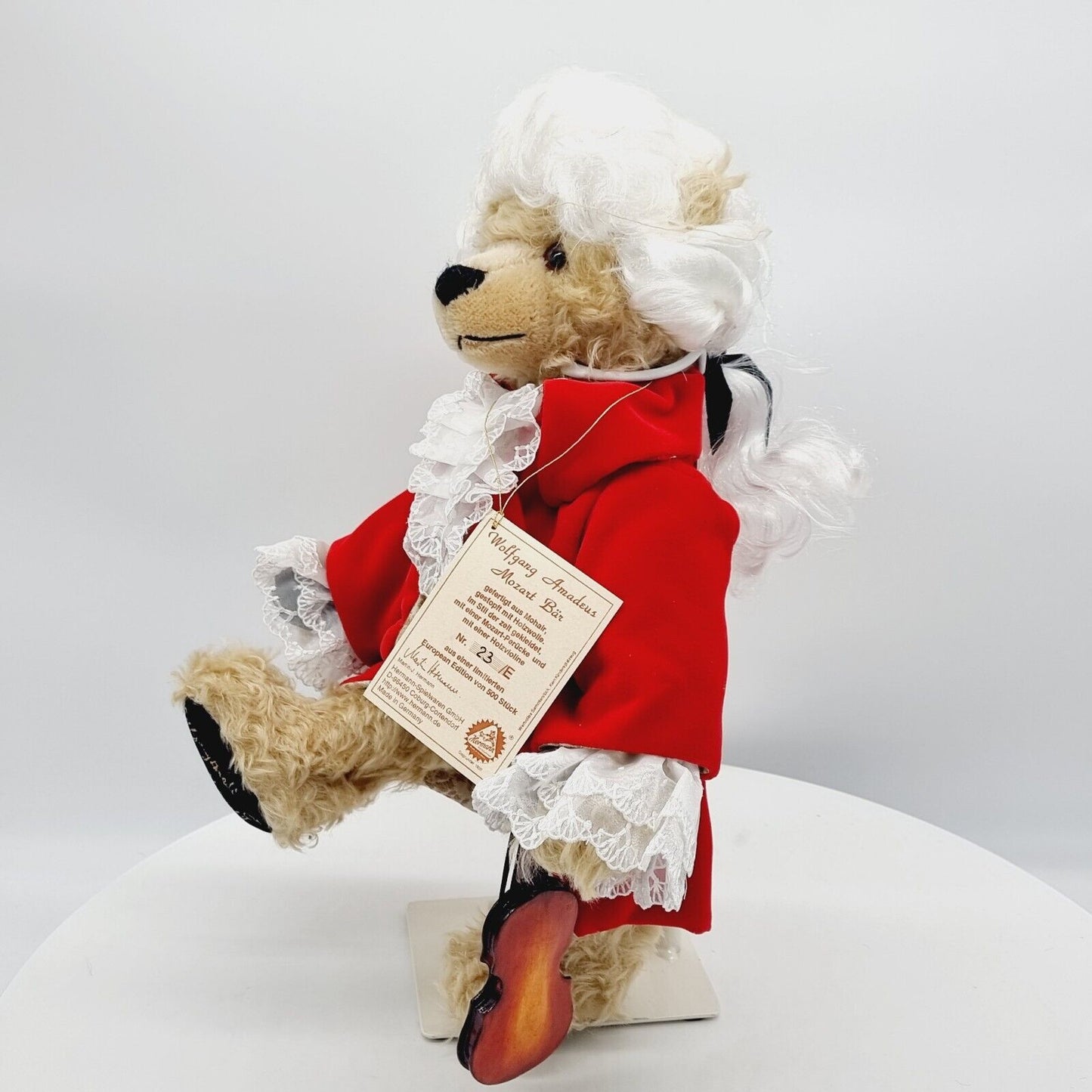 Hermann Coburg Teddybär Wolfgang Amadeus Mozart limitiert 500 42 cm Mohair