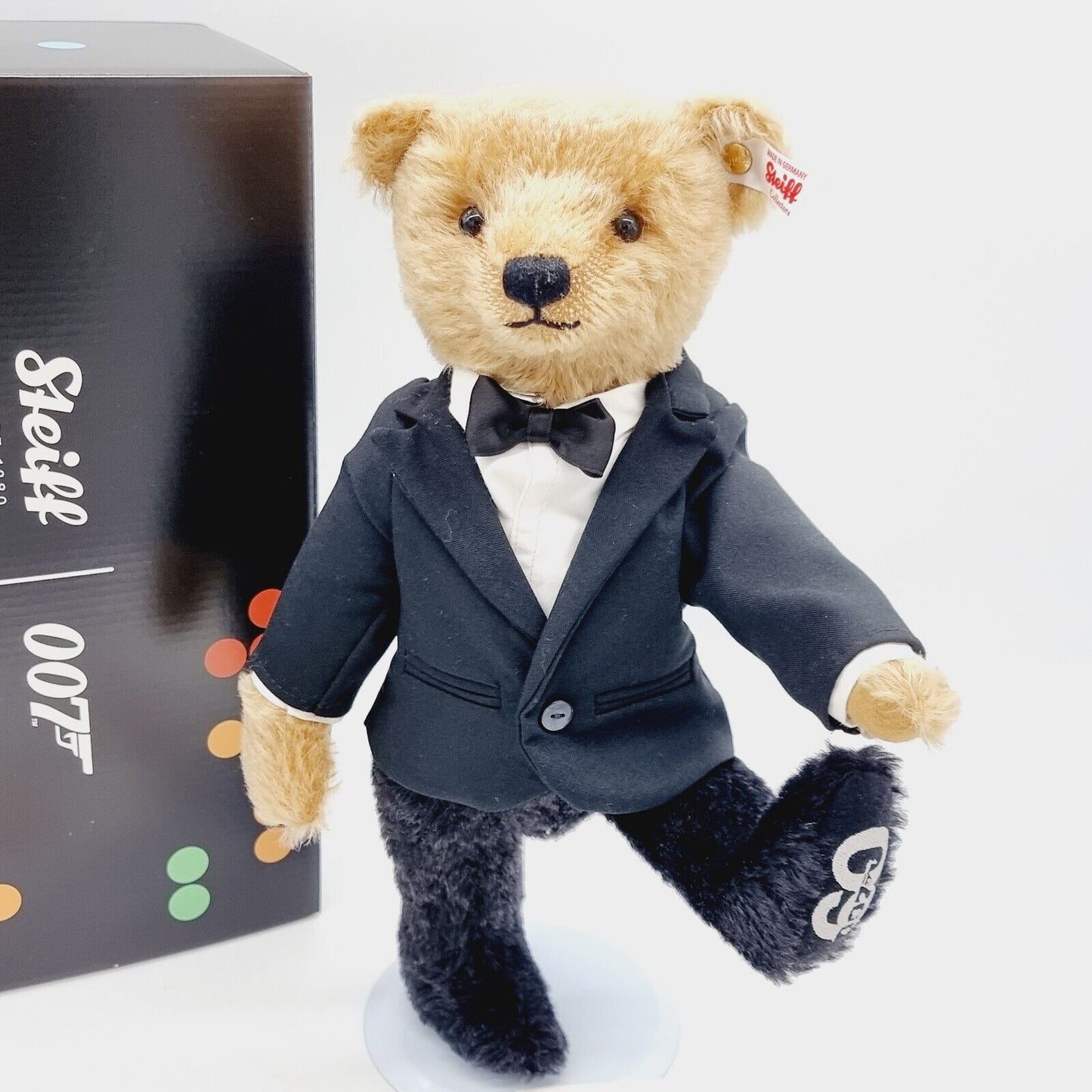 Steiff 007606 Teddybär James Bond 60. Jubiläum limitiert 1962 aus 2022 31 cm