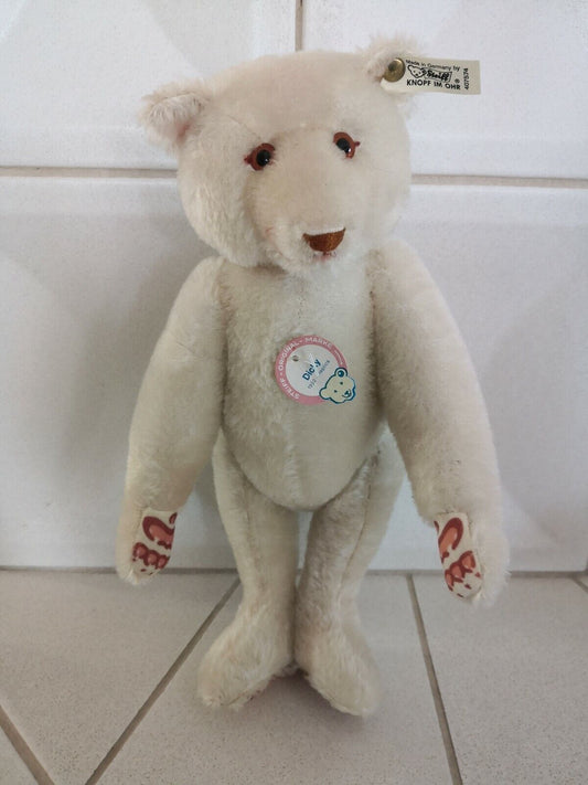 Steiff Bär DICKY 1930 WEISS 33, 05278 Replica 1992 Art.Nr.407574 Limited 7000 St