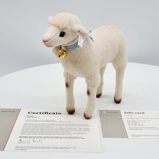 Steiff 021985 Lamm Lena limitiert 1000 21 cm Wollplüsch