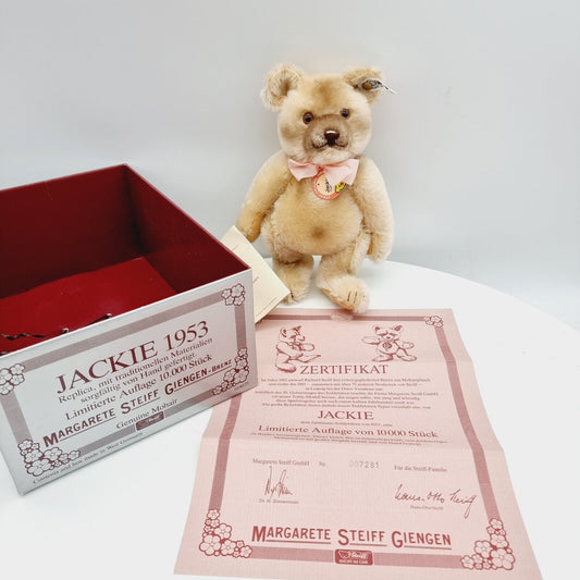 0190/25 Steiff Teddybär Jackie Replika Jubiläumsbär 1953 limitiert 25 cm