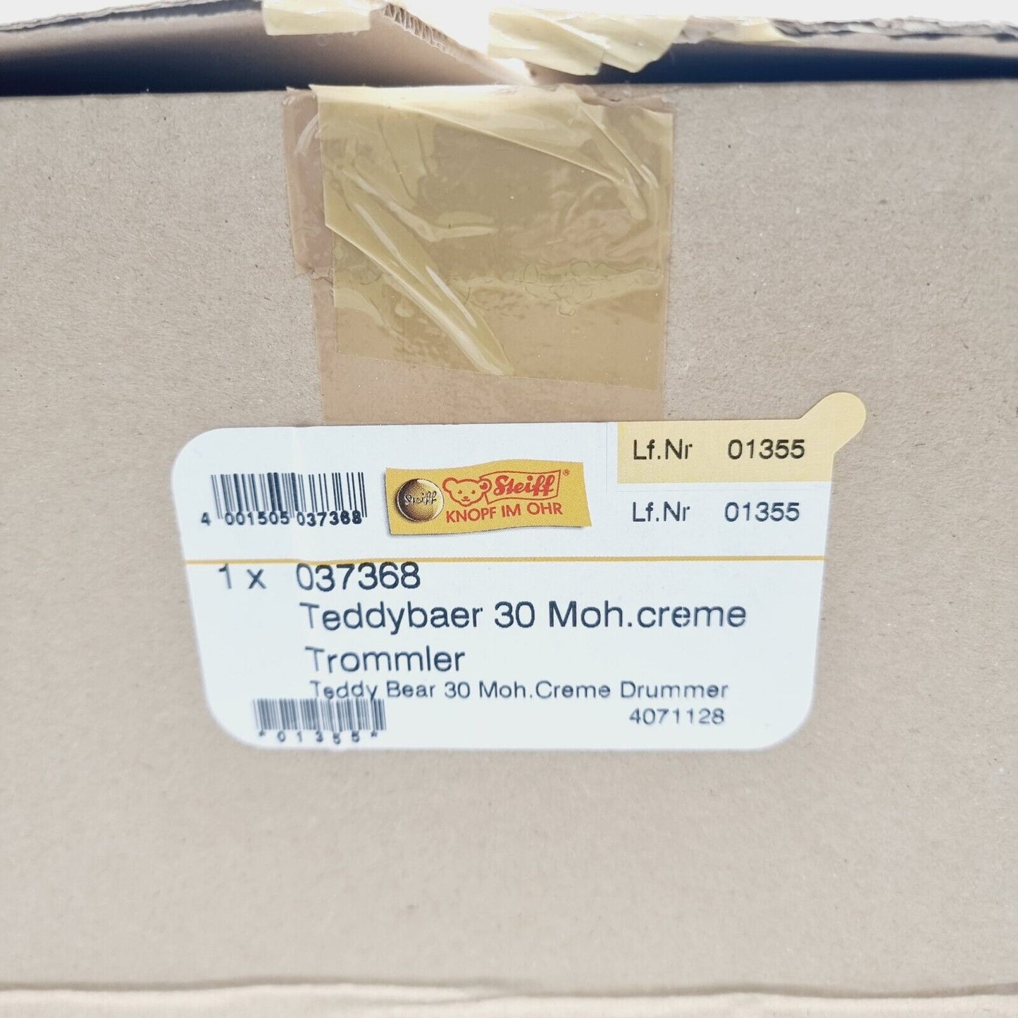 Steiff 037368 Teddybär Trommler limitiert 2007 aus 2007 30cm Mohair