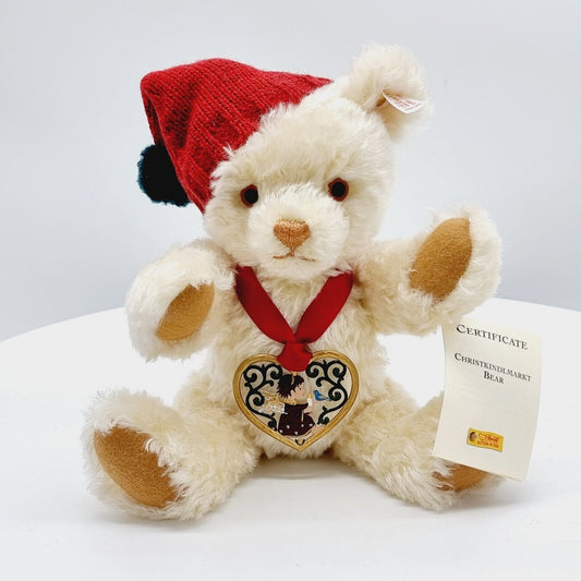 Steiff 666193 Teddybär Christkindlmarkt limitiert 2000 aus 2000 28 cm Mohair