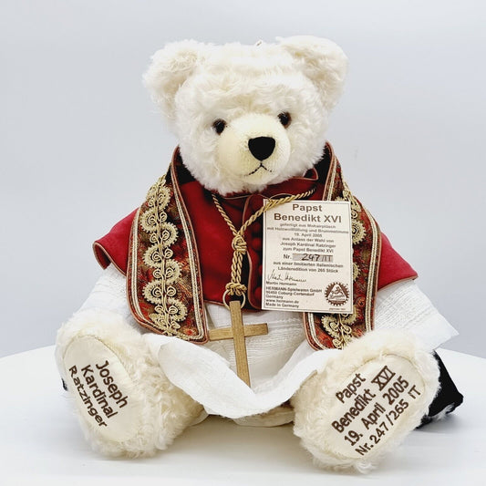 Hermann Coburg Teddybär Papst Benedikt XVI Ratzinger limitiert 265 42 cm