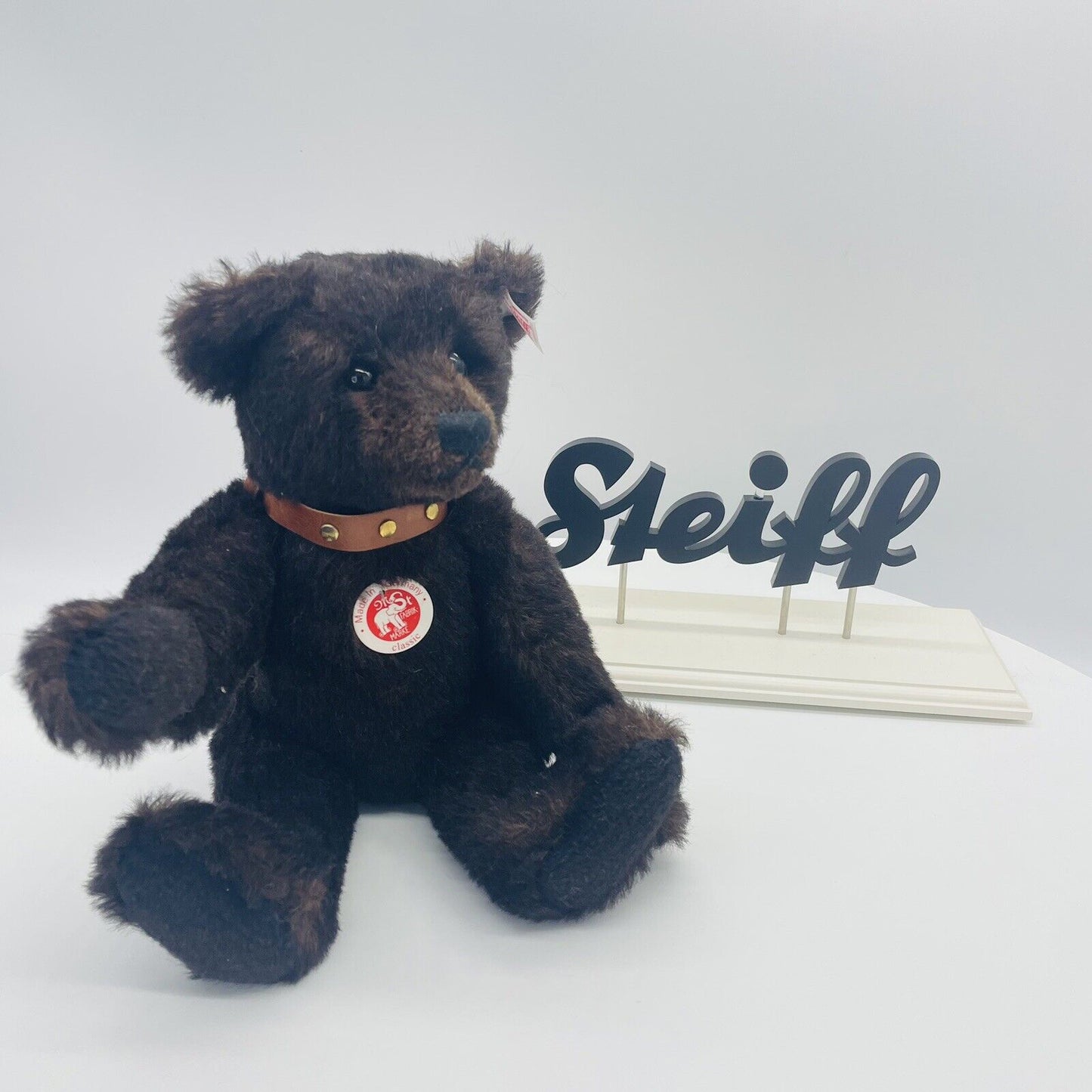 Steiff Teddybär mit Halsband 038266 limitiert 2006 aus 2006 32cm Mohair