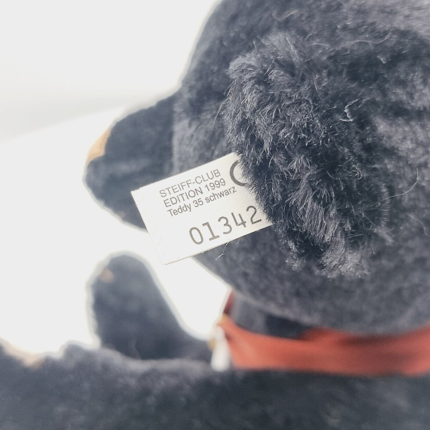 Steiff 420160 Teddybär Club Edition 1999 schwarz 35 cm Mohair