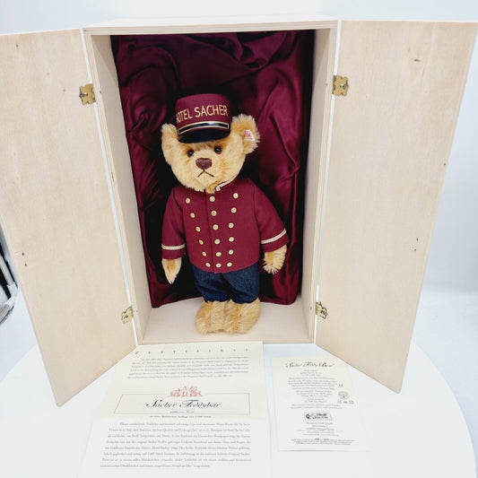 Steiff 660603 Sacher Teddybär 32 cm goldbraun limitiert auf 1500 Exemplare 2001