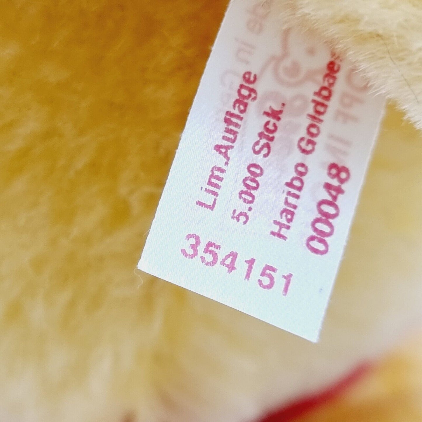 Steiff 354151 Teddybär Haribo Goldbär limitiert 5000 aus 2002 30 cm Mohair