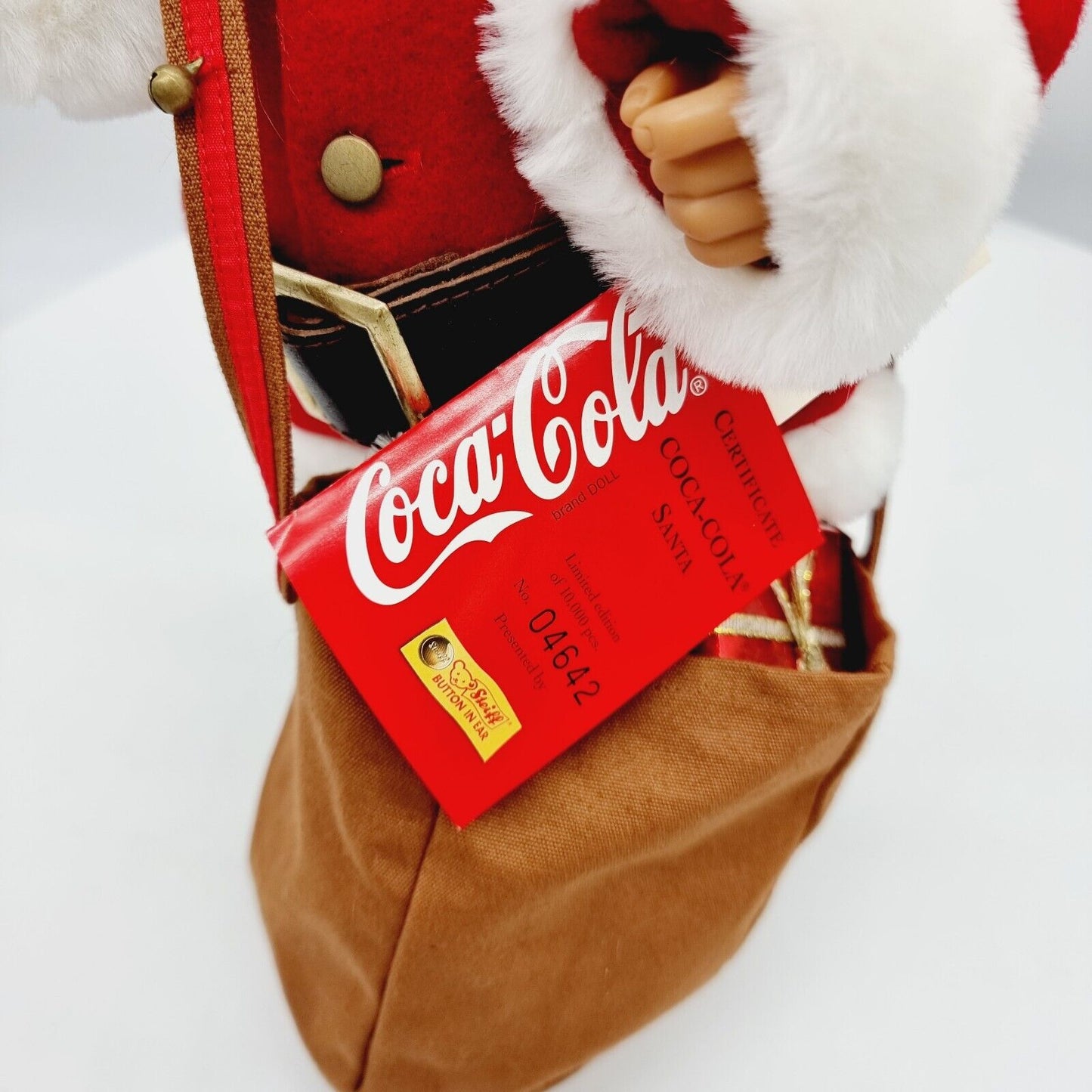 Steiff 670350 Coca Cola Santa Claus mit Teddybär limitiert 10000 35 cm