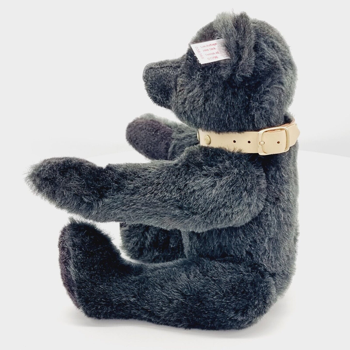 Steiff 038365 Teddybär grün mit Halsband limitiert 2008 32 cm Mohair