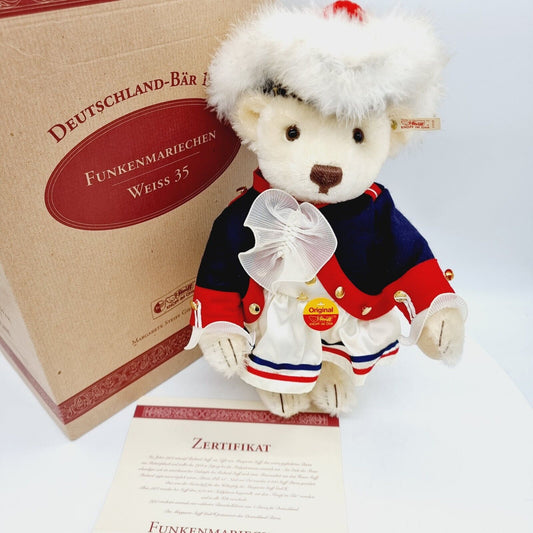 Steiff 670169 Deutschland Teddybär Funkenmariechen limitiert auf 2000 Exemplar