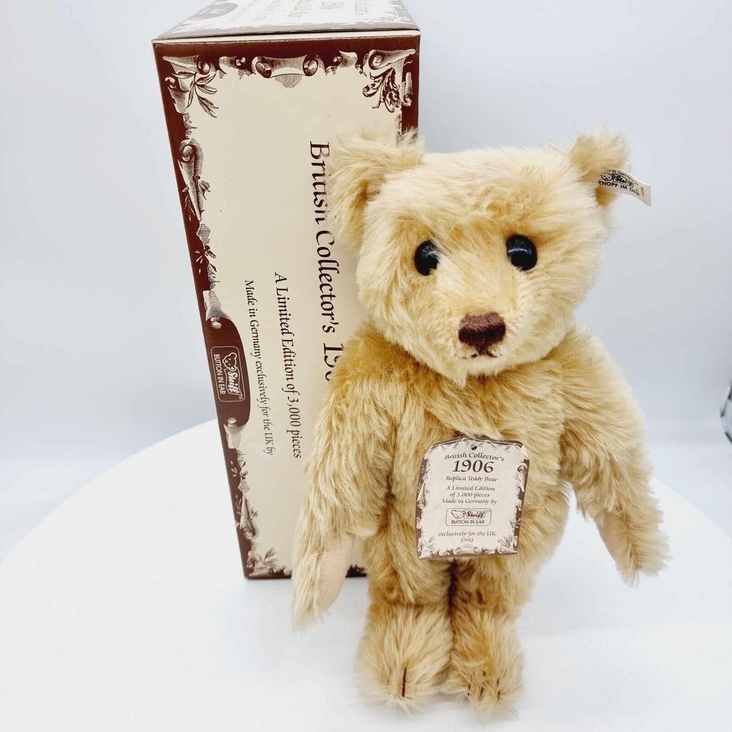 Steiff 406096 British Collectors 1906 Replica Teddybär 33 cm