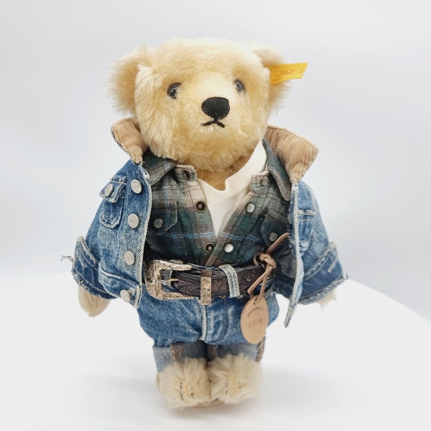 Steiff Ralph Lauren USA Ranch Teddybär 35 cm Mohair limitiert 027055 Jahr 1993