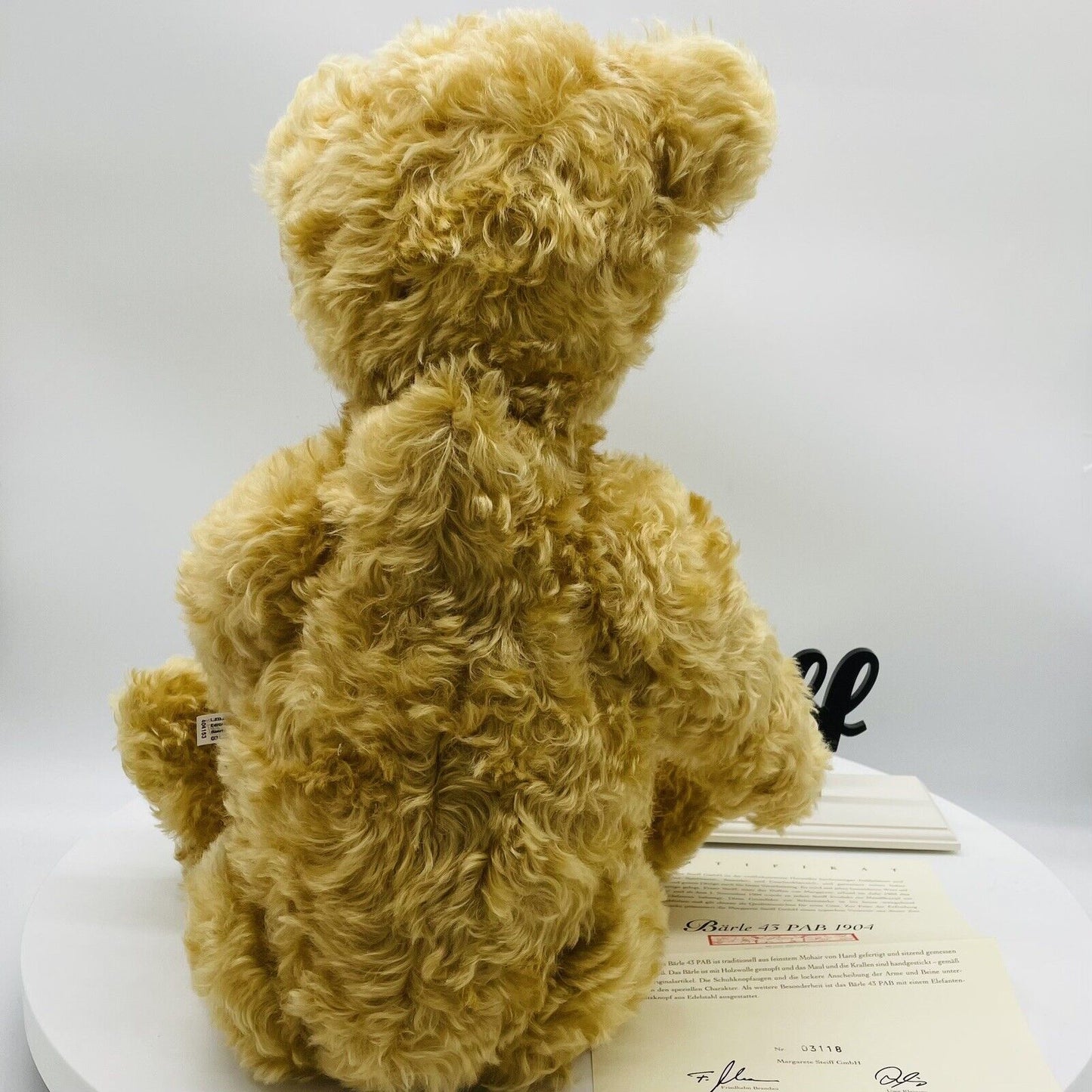 Steiff Bärle PAB Replica 1904 404153 Zeitlimitierung aus 2004 43cm Mohair