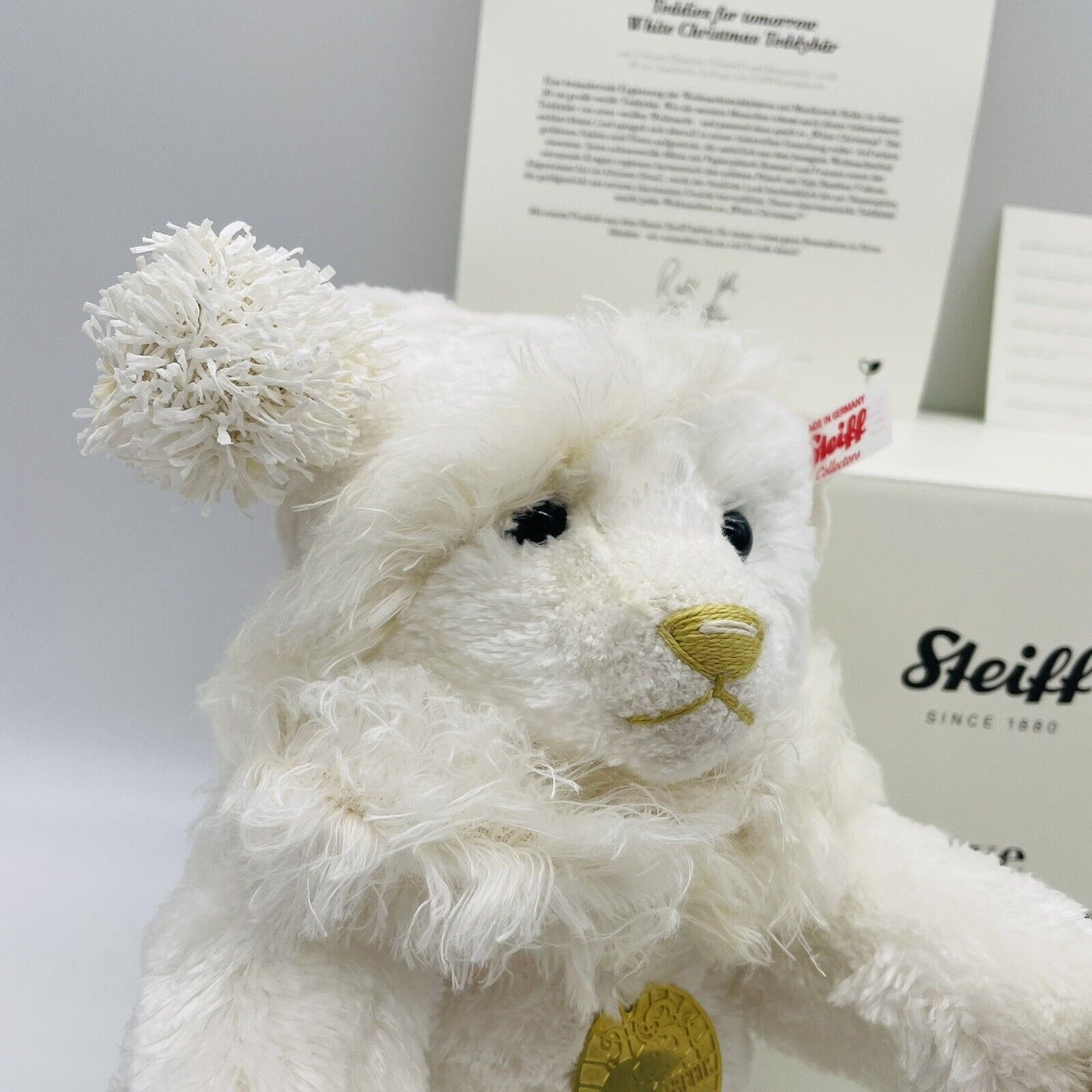 Steiff Teddies for tomorrow White Christmas Teddybär 007293 30cm limitiert 2020