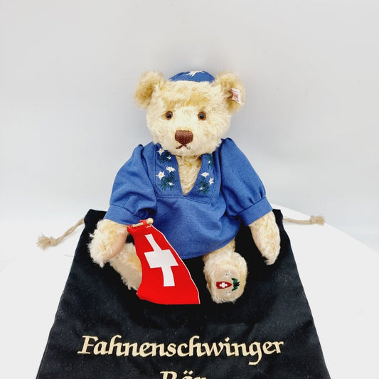 Steiff Teddybär Fahnenschwinger 661433 limitiert 1500 31cm Mohair