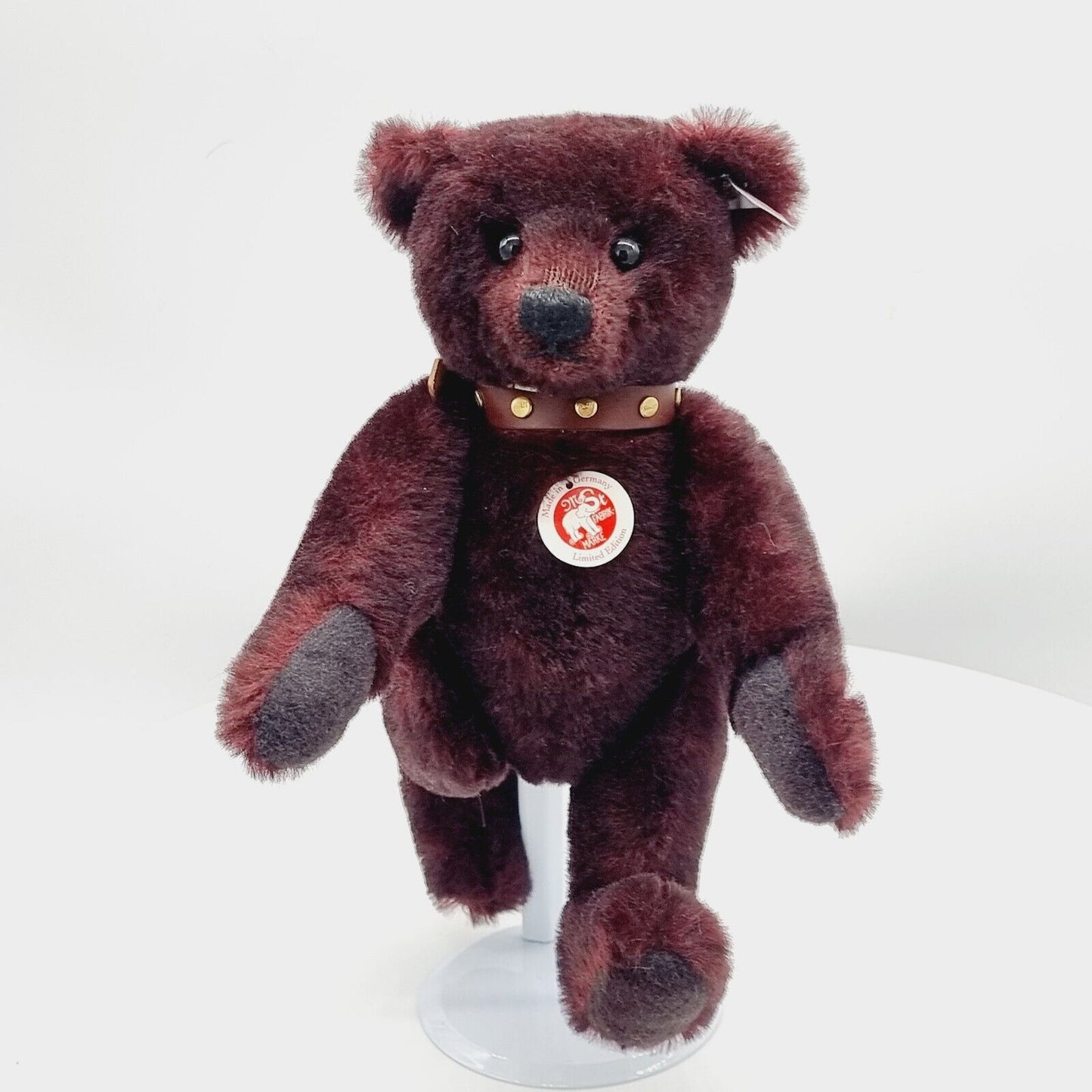 Steiff  038754 Teddybär mit Halsband limitiert 2009 aus 2009 32cm Mohair
