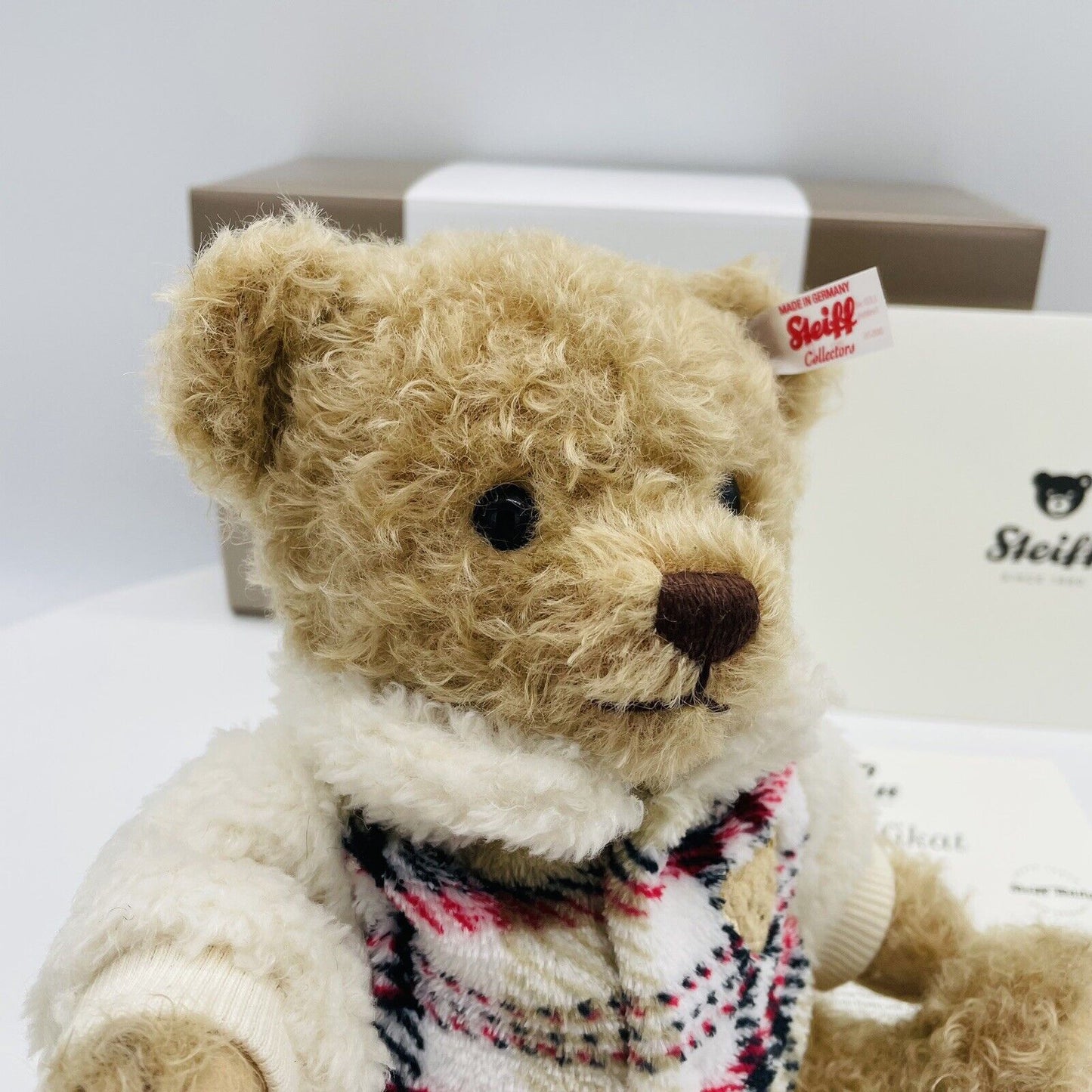 Steiff Teddybär Ben mit Winterjacke 007231 limitiert 1902 aus 2022 28 cm Mohair